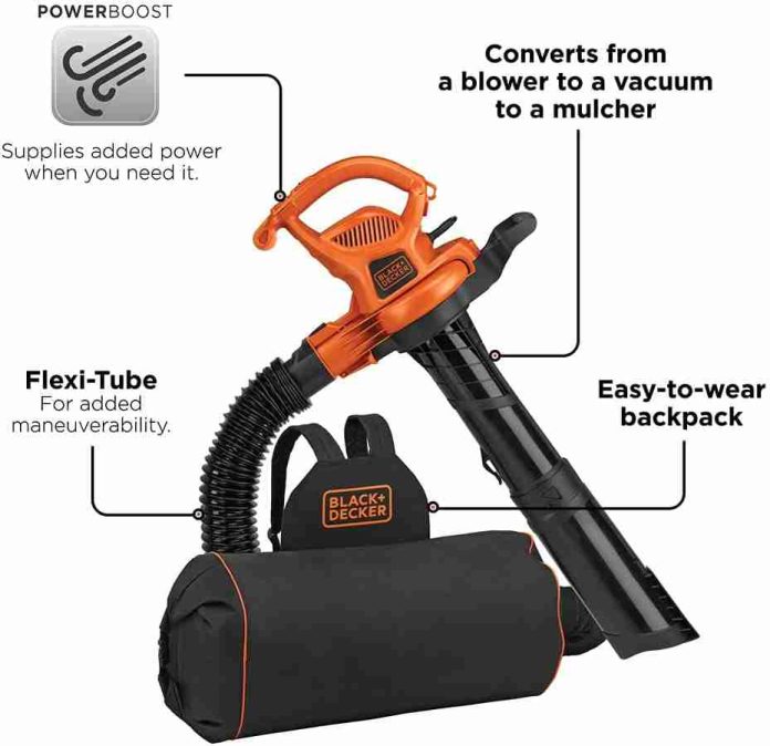 BLACKDECKER 3 in 1 Electric Leaf Blower