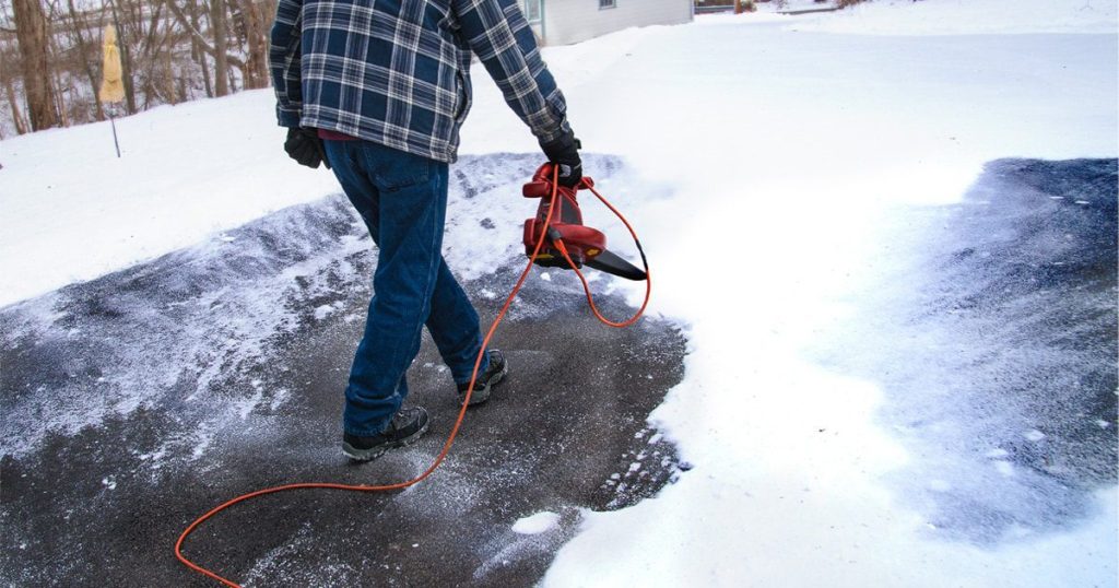 Can I Use A Leaf Blower To Clean My Driveway And Sidewalks?