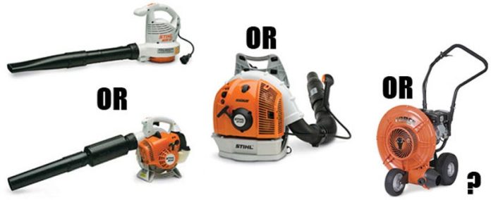 what are the different types of leaf blowers available 4