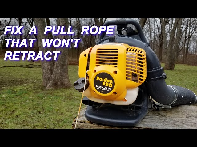 How Do You Fix Cord Retraction On Electric Leaf Blowers?