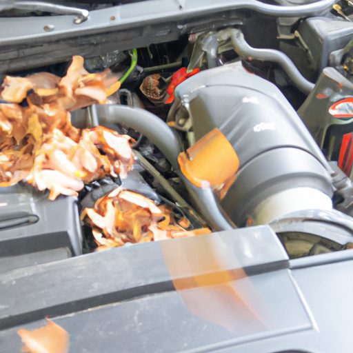 can i use a leaf blower to clear leaves from my cars engine bay