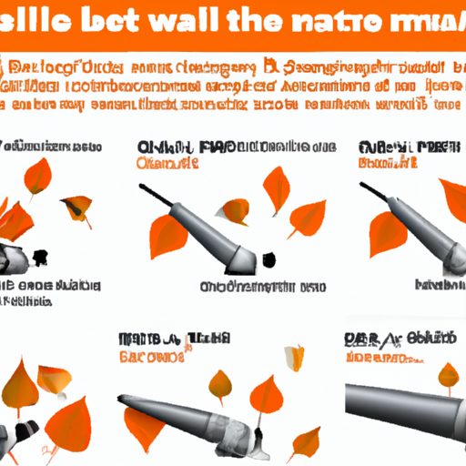 whats the ideal nozzle size for blowing leaves efficiently