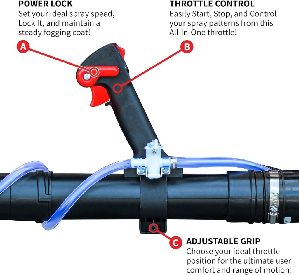 Tomahawk Turbo Boosted Backpack Fogger Leaf Blower ULV Sprayer Machine for Garden Spraying with Gas Powered Engine