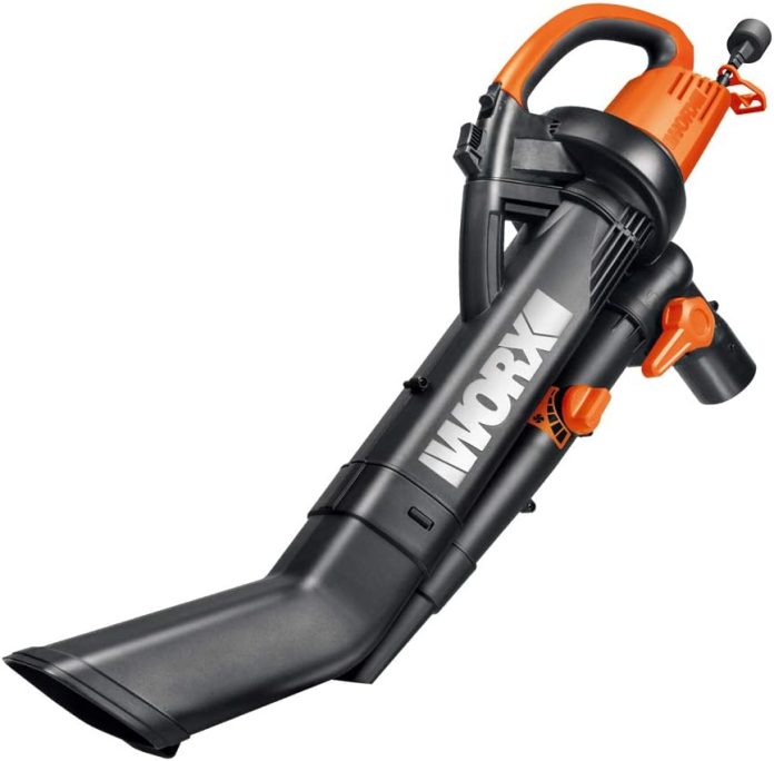 worx wg505 trivac 12 amp 3 in 1 electric blowermulchervacuum 5