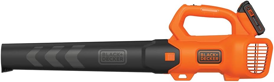 BLACK+DECKER 20V MAX Cordless Leaf Blower, 2-Speed, Up To 90 MPH, with Battery and Charger (BCBL700D1)