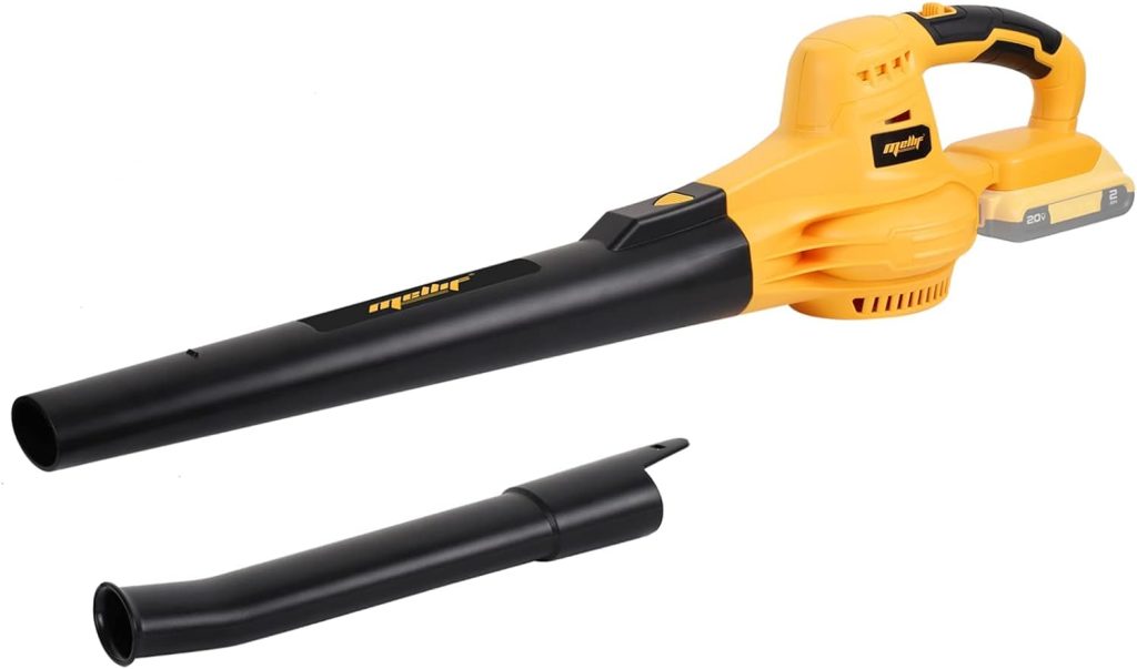 Cordless Leaf Blower, Mellif Jobsite Air Blower for DeWALT 20V Max Battery (NOT Included) Handheld 100CFM 110MPH for Lawn | Snow Blow | Yard Clean