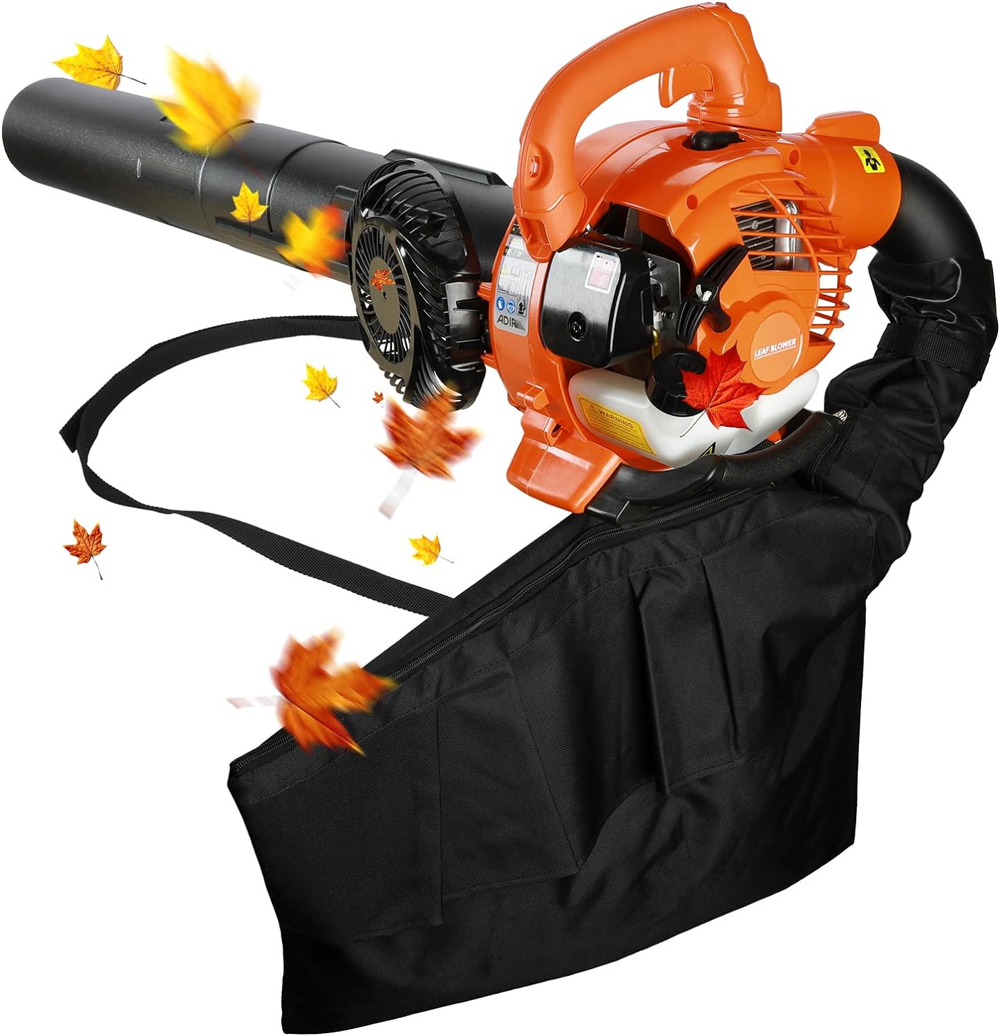 leaf vacuum cordless with bag 2 in 1 gas powered leaf mulcher 2 stroke 424 cfm leaf blower vacuum dual purpose leaf suck