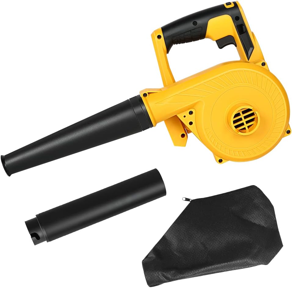 Vpment Leaf Blower 20v Max Compatible with Dewalt 20V Battery, Cordless Leaf Blower, 2-in-1 Handheld Electric Leaf Blower  Vacuum (2 X 6.0Ah Batteries Included)