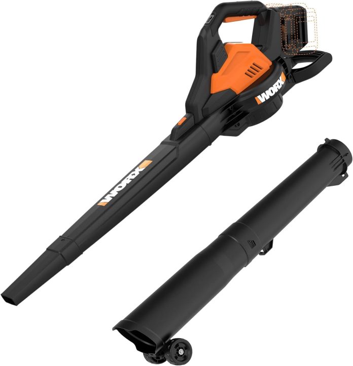 worx 40v leaf blower cordless 3 in 1 blower for lawn care with vacuum and mulcher easy conversion blow to vac cordless l 1