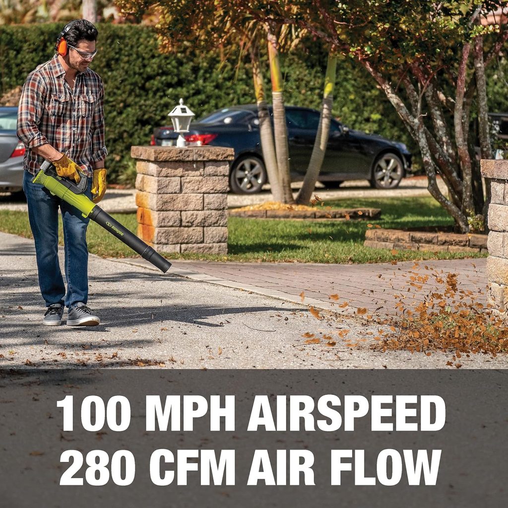 Sun Joe 24V-TB-LTE-P1 24-Volt IONMAX Jet Blower Cordless Compact Turbine Leaf Blower 100-MPH, Promotional Kit (w/ 2.0-Ah Battery and Charger)