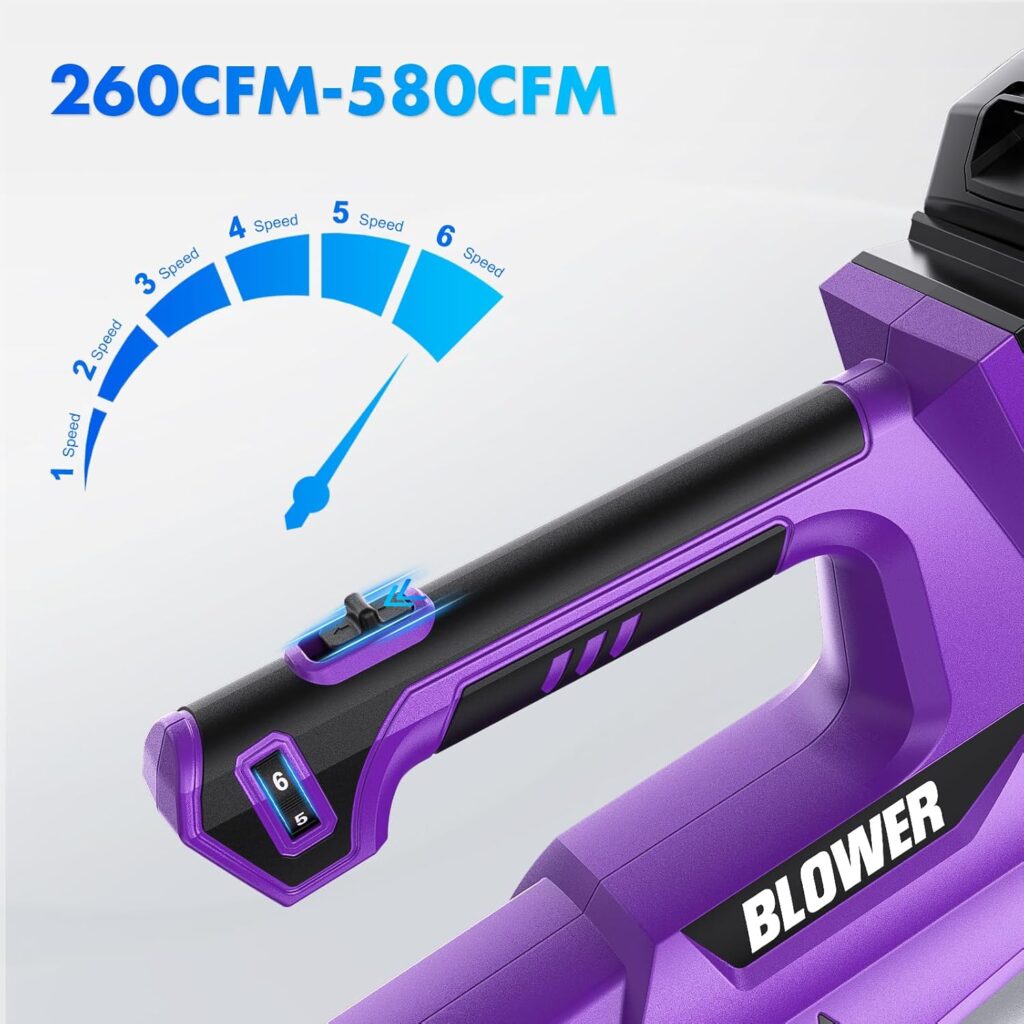 Electric Leaf Blower Cordless:580 CFM 6-Gear Wind Speed Regulation with 4.0Ah Battery Powered,Electric Blower for Lawn Care, Yard, Grass, Patio, Blowing Leaves and Snow Electric Leaf Blower Cordless:580 CFM 6-Gear Wind Speed Regulation with 4.0Ah Battery Powered,Electric Blower for Lawn Care, Yard, Grass, Patio, Blowing Leaves and Snow