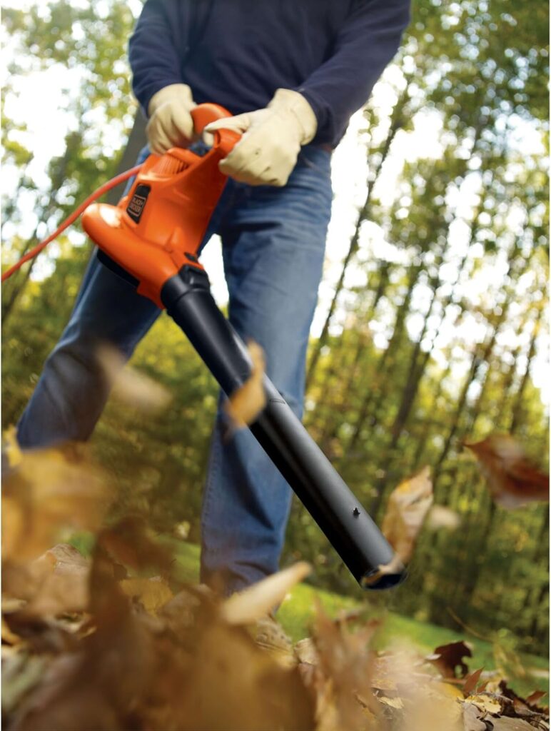 BLACK+DECKER Leaf Blower Leaf Vacuum and Leaf Mulcher 3-in-1, Electric Blowers for Lawn Care, 12 Amp, 250 MPH, 400 CFM (BV6000) BLACK+DECKER Leaf Blower Leaf Vacuum and Leaf Mulcher 3-in-1, Electric Blowers for Lawn Care, 12 Amp, 250 MPH, 400 CFM (BV6000)