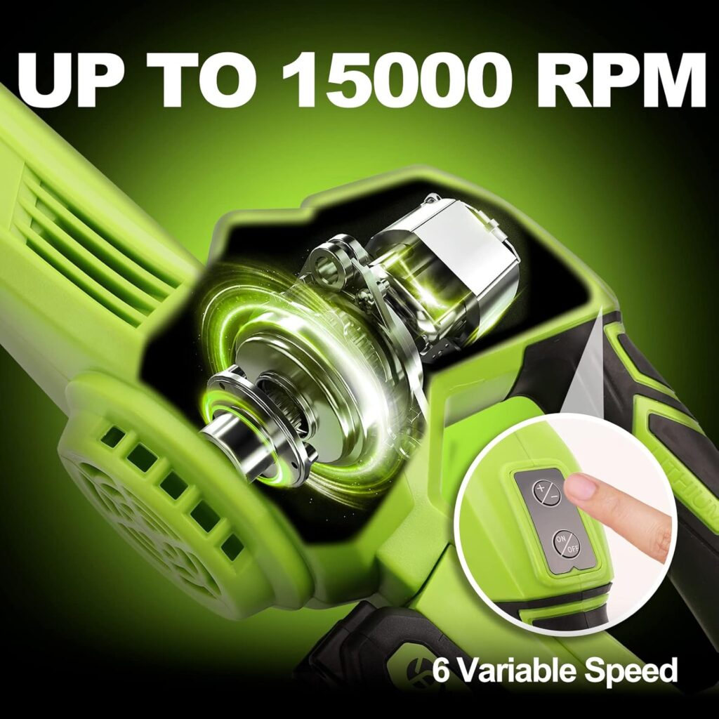 YOUGFIN Leaf Blower Cordless with Battery and Charger, 160CFM Battery Powered Electric Blowers for Lawn Care, 6 Speed Mode Small Rechargeable Leaf Blower Lightweight for Seniors (21V) YOUGFIN Leaf Blower Cordless with Battery and Charger, 160CFM Battery Powered Electric Blowers for Lawn Care, 6 Speed Mode Small Rechargeable Leaf Blower Lightweight for Seniors (21V)