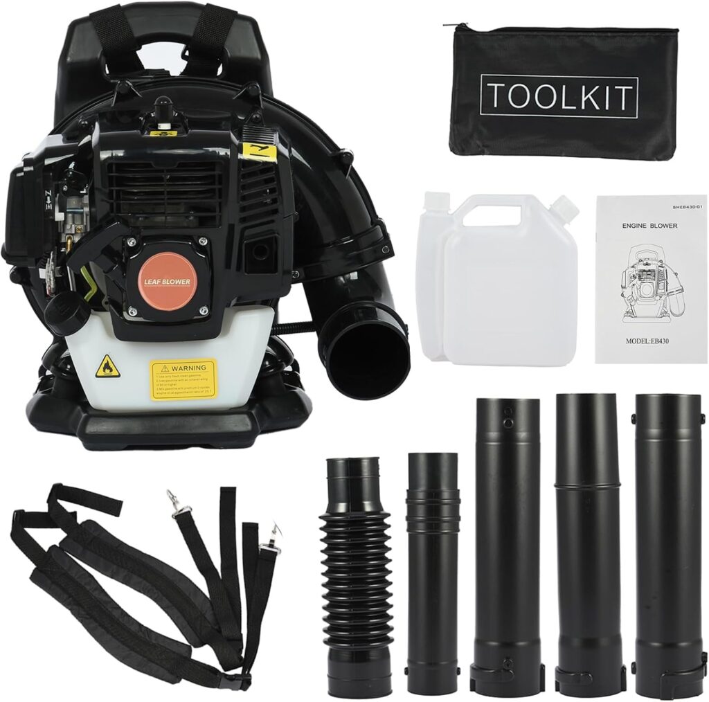 52CC Backpack Leaf Blower, 550CFM 2-Stroke Leaf Blower Gas, LeafBlower Gas Powered Snow Blower for Outdoor Lawn Road, Snow Cleaning Shipping from US (52CC Black) 52CC Backpack Leaf Blower, 550CFM 2-Stroke Leaf Blower Gas, LeafBlower Gas Powered Snow Blower for Outdoor Lawn Road, Snow Cleaning Shipping from US (52CC Black)