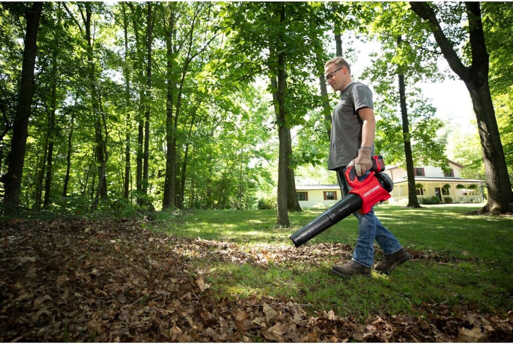 CRAFTSMAN Leaf Blower Cordless with Battery and Charger V20 RP, Up to 110 MPH Power, Handheld Electric Leaf Blower, Brushless Motor, Lightweight, 5.0Ah (CMCBL730P1) CRAFTSMAN Leaf Blower Cordless with Battery and Charger V20 RP, Up to 110 MPH Power, Handheld Electric Leaf Blower, Brushless Motor, Lightweight, 5.0Ah (CMCBL730P1)