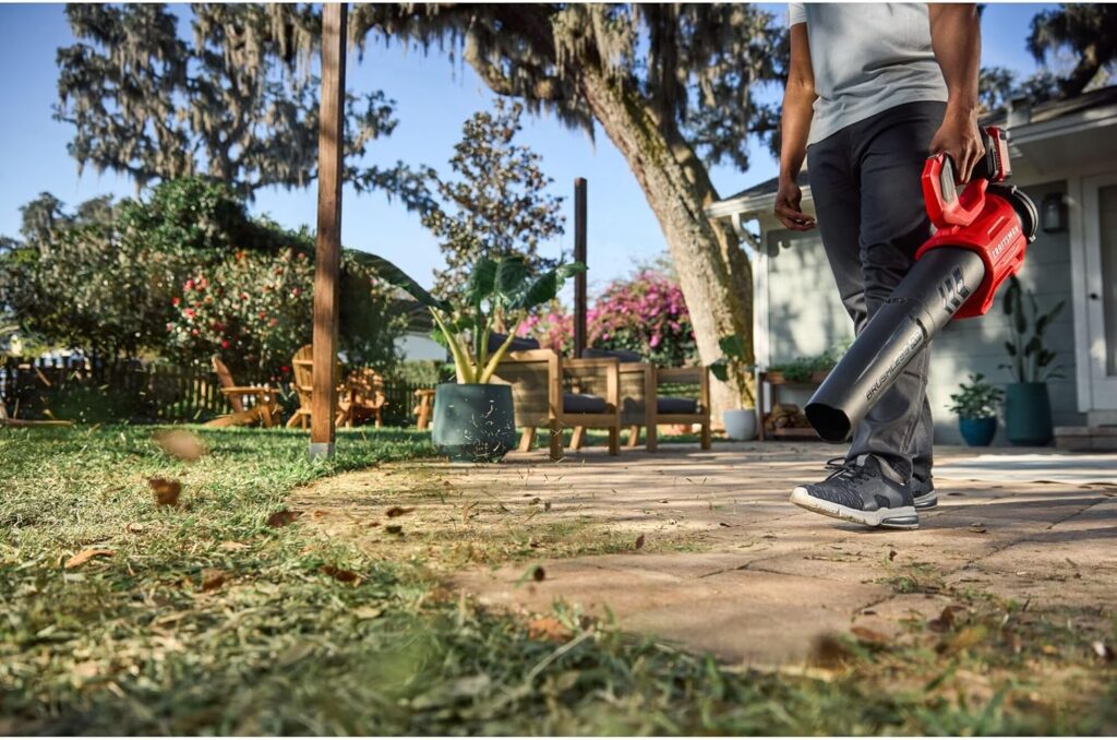 CRAFTSMAN Leaf Blower Cordless with Battery and Charger V20 RP, Up to 110 MPH Power, Handheld Electric Leaf Blower, Brushless Motor, Lightweight, 5.0Ah (CMCBL730P1) CRAFTSMAN Leaf Blower Cordless with Battery and Charger V20 RP, Up to 110 MPH Power, Handheld Electric Leaf Blower, Brushless Motor, Lightweight, 5.0Ah (CMCBL730P1)