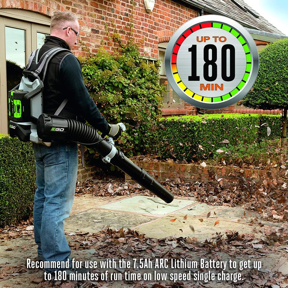 EGO POWER+ Backpack Leaf Blower, Cordless Electric 600 CFM, Battery and Charger Not Included - LB6000 EGO POWER+ Backpack Leaf Blower, Cordless Electric 600 CFM, Battery and Charger Not Included - LB6000