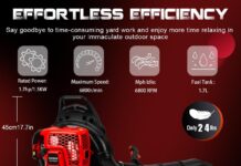 EIDOWA 63CC Gas Backpack Leaf Blower review