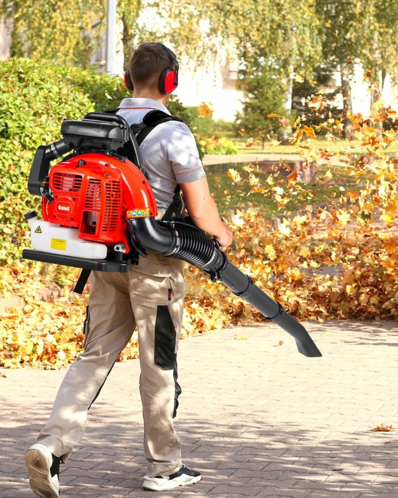 Professional Gas Powered Backpack Leaf Blower – 2-Stroke High-Performance 63CC/665 CFM Blower System with Comfort Design for Complete Property Maintenance (GB657 PRO) Professional Gas Powered Backpack Leaf Blower – 2-Stroke High-Performance 63CC/665 CFM Blower System with Comfort Design for Complete Property Maintenance (GB657 PRO)