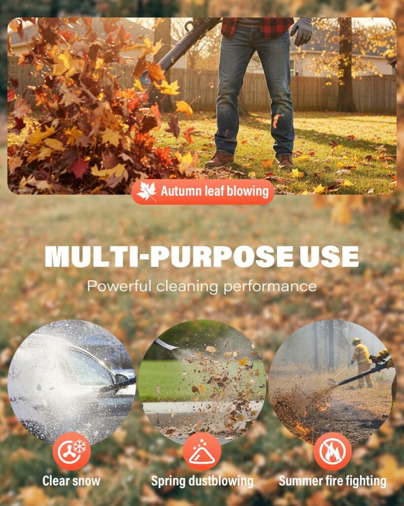 Snoonwee Backpack Leaf Blower Gas Powered – Commercial 52cc 2-Stroke Engine, 200 MPH 550 CFM Heavy Duty Blower for Lawn Care, Debris Snow (A808-2) Snoonwee Backpack Leaf Blower Gas Powered – Commercial 52cc 2-Stroke Engine, 200 MPH 550 CFM Heavy Duty Blower for Lawn Care, Debris Snow (A808-2)