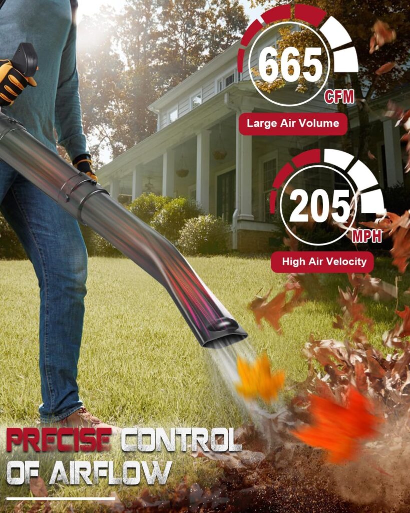 Thalorus 63CC Gas Backpack Leaf Blower, 2-Stroke, 665 CFM, 205 MPH, Variable Speed Cruise Control, Ergonomic Harness, Reduced Emissions, for Fast Yard Cleanup (TR695 Pro) Thalorus 63CC Gas Backpack Leaf Blower, 2-Stroke, 665 CFM, 205 MPH, Variable Speed Cruise Control, Ergonomic Harness, Reduced Emissions, for Fast Yard Cleanup (TR695 Pro)